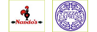 Nando's & Pizza Express logos